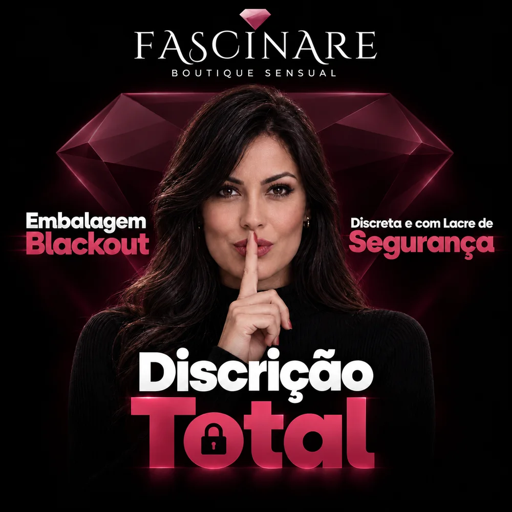 Discrição total: embalagem blackout, discreta e com lacre de segurança
